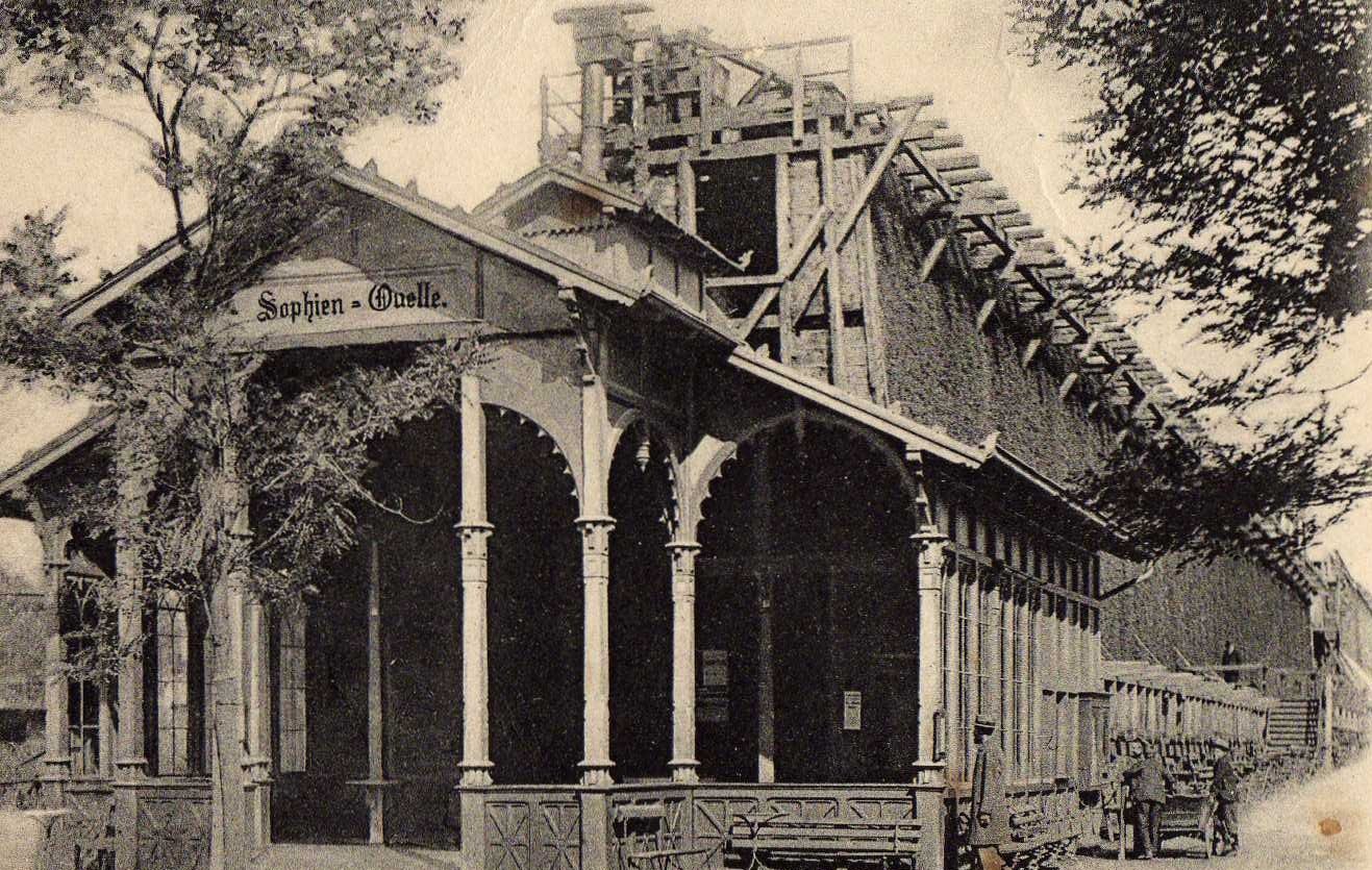 staatsbad-salzuflen_sophienquelle-um-1900, © Postkarte um 1900, Stadtarchiv Bad Salzuflen