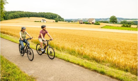 Radfahrer Stadtrand Bad Salzuflen, © Stadt Bad Salzuflen