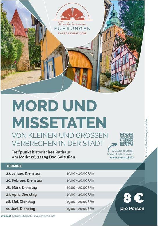 Plakat Mord und Missetaten