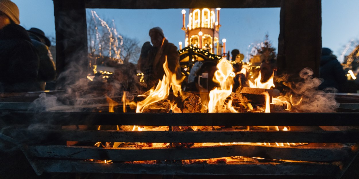 Feuerstelle am Salzufler Weihnachtsmarkt, © Stadt Bad Salzuflen/M. Adamski